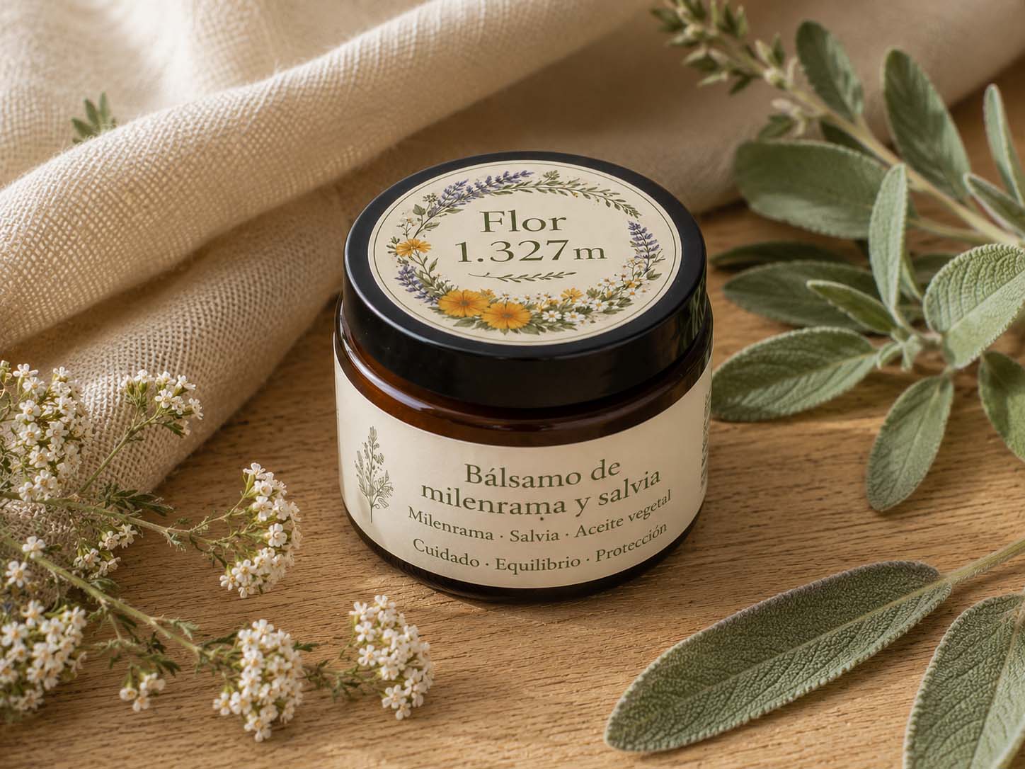 Bálsamo de milenrama y salvia