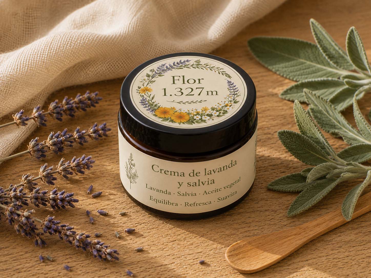 Crema de lavanda y salvia